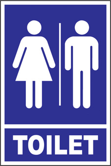 SAFETY SIGN (SAV) | Toilet